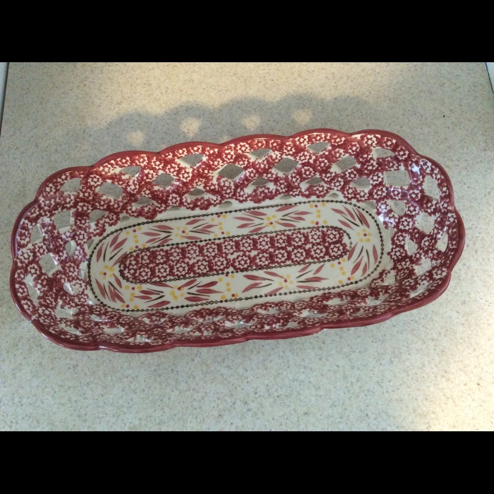 Temp-tations Old World Cranberry Lattice Basket